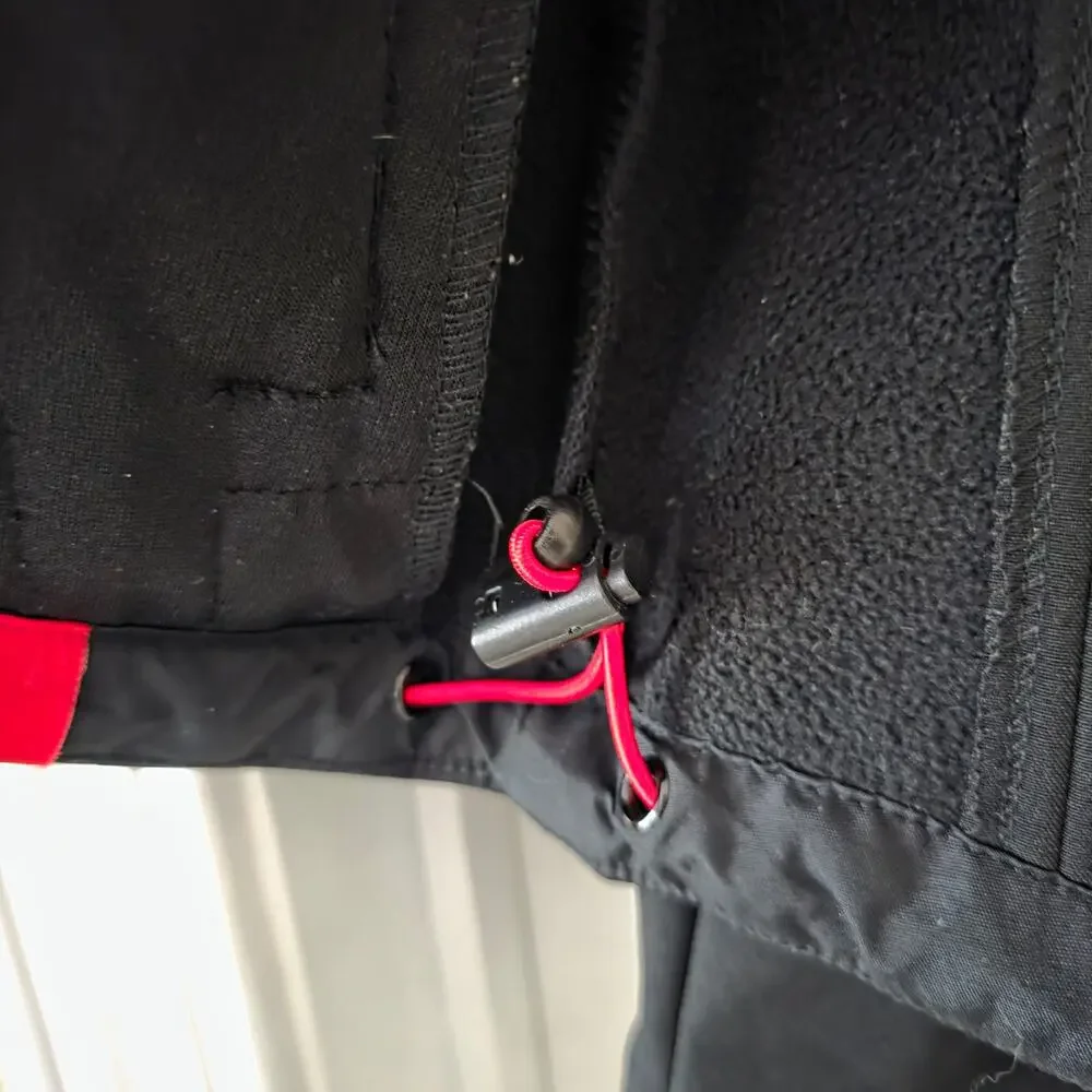 Tesla Corporate Softshell Full-Zip Black/Red Jacket Size Medium